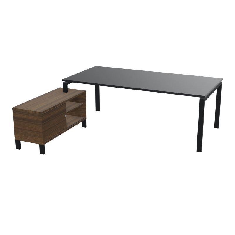 RIO BUREAU RECT. 218X188 PL 200X100 OBT + RET PORT A GAUCHE SIMPLE ACCES  R9 ZP N6