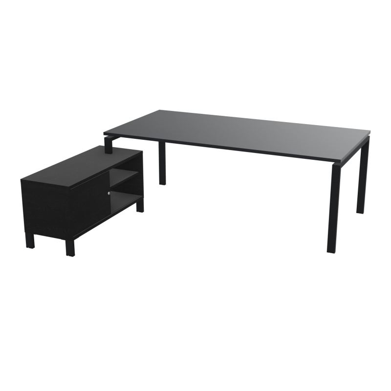 RIO BUREAU RECT. 218X188 PL 200X100 OBT + RET PORT A GAUCHE SIMPLE ACCES  R9 ZP RK