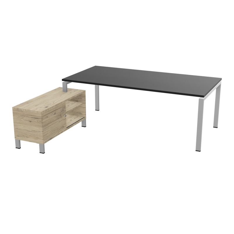 RIO BUREAU RECT. 218X188 PL 200X100 OBT + RET PORT A GAUCHE SIMPLE ACCES  RK SA R3