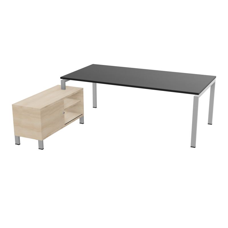 RIO BUREAU RECT. 218X188 PL 200X100 OBT + RET PORT A GAUCHE SIMPLE ACCES  RK SA RZ