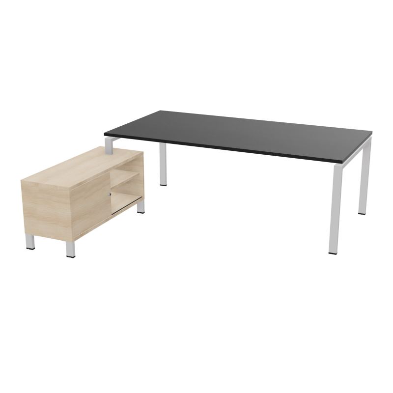 RIO BUREAU RECT. 218X188 PL 200X100 OBT + RET PORT A GAUCHE SIMPLE ACCES  RK SD RZ