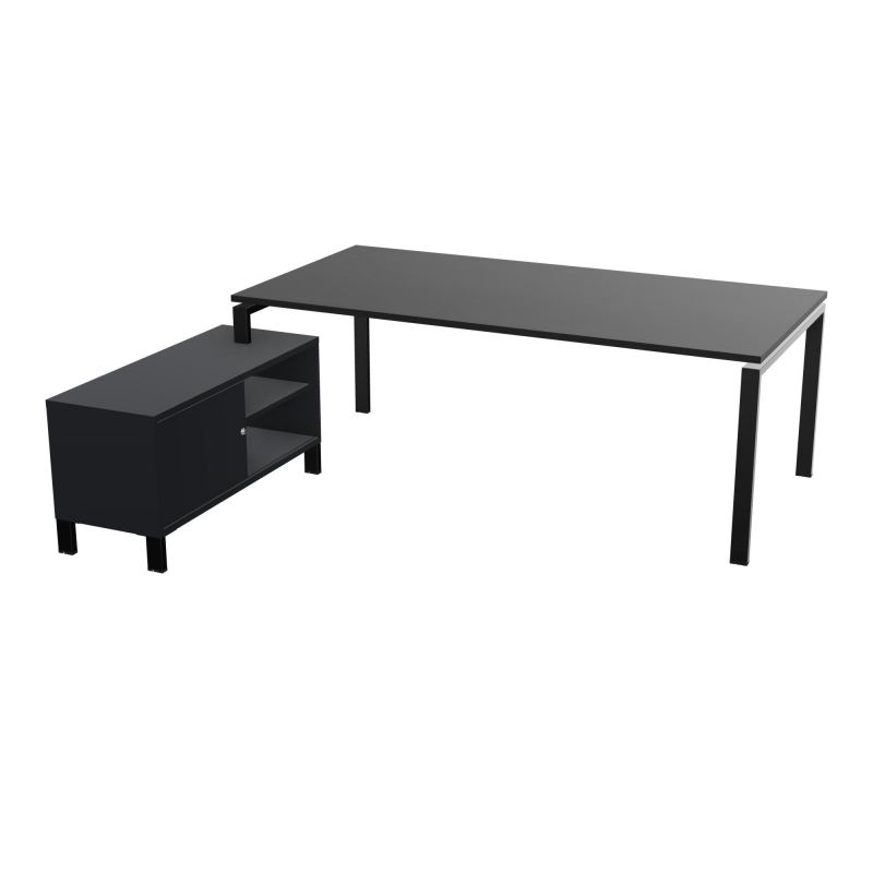 RIO BUREAU RECT. 218X188 PL 200X100 OBT + RET PORT A GAUCHE SIMPLE ACCES  RK SG R9