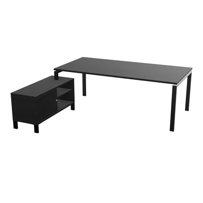 RIO BUREAU RECT. 218X188 PL 200X100 OBT + RET PORT A GAUCHE SIMPLE ACCES  RK SG RK