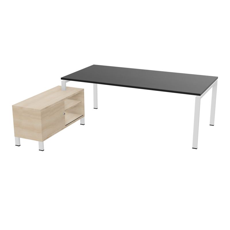 RIO BUREAU RECT. 218X188 PL 200X100 OBT + RET PORT A GAUCHE SIMPLE ACCES  RK SO RZ