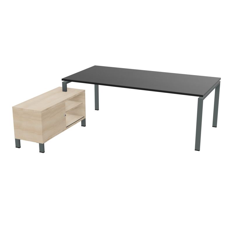 RIO BUREAU RECT. 218X188 PL 200X100 OBT + RET PORT A GAUCHE SIMPLE ACCES  RK SU RZ