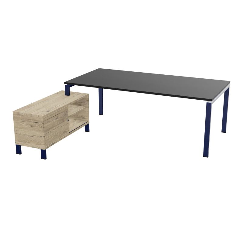 RIO BUREAU RECT. 218X188 PL 200X100 OBT + RET PORT A GAUCHE SIMPLE ACCES  RK X4 R3