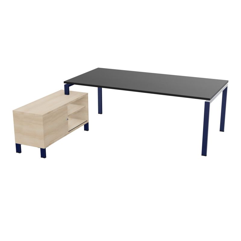 RIO BUREAU RECT. 218X188 PL 200X100 OBT + RET PORT A GAUCHE SIMPLE ACCES  RK X4 RZ