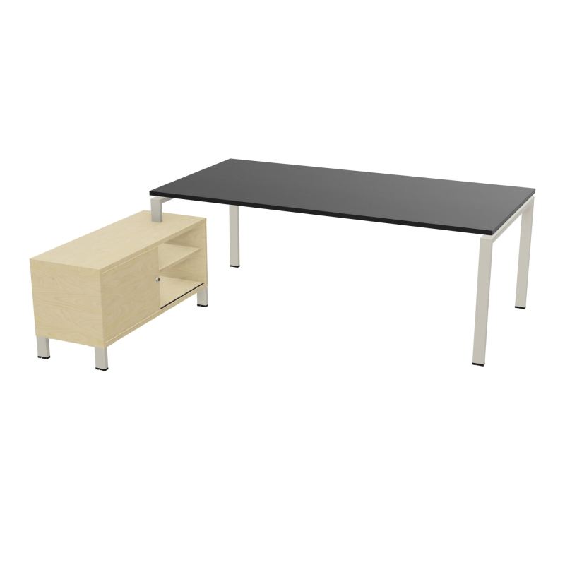 RIO BUREAU RECT. 218X188 PL 200X100 OBT + RET PORT A GAUCHE SIMPLE ACCES  RK ZC N8