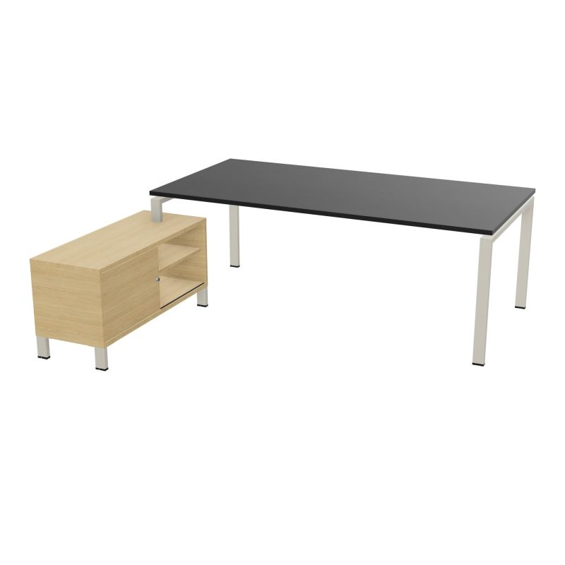 RIO BUREAU RECT. 218X188 PL 200X100 OBT + RET PORT A GAUCHE SIMPLE ACCES  RK ZC R1