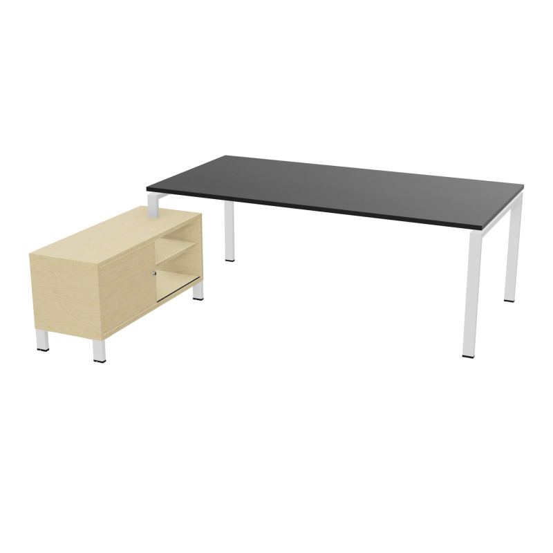 RIO BUREAU RECT. 218X188 PL 200X100 OBT + RET PORT A GAUCHE SIMPLE ACCES  RK ZO N8