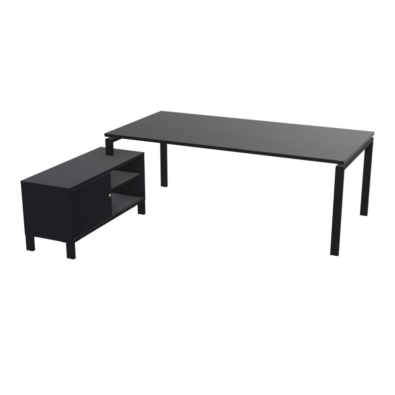 RIO BUREAU RECT. 218X188 PL 200X100 OBT + RET PORT A GAUCHE SIMPLE ACCES  RK ZP R9