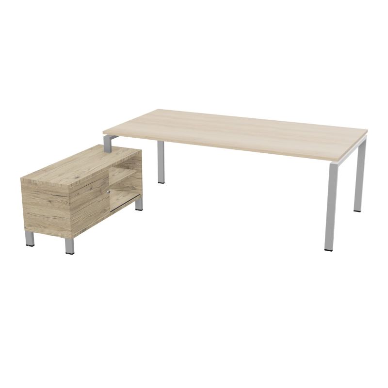 RIO BUREAU RECT. 218X188 PL 200X100 OBT + RET PORT A GAUCHE SIMPLE ACCES  RZ SA R3