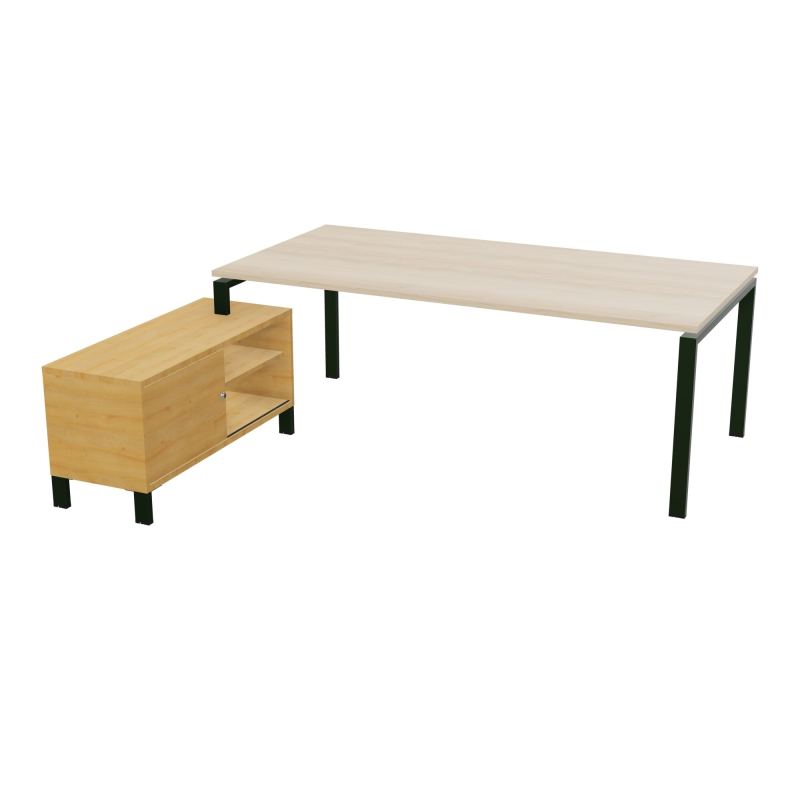 RIO BUREAU RECT. 218X188 PL 200X100 OBT + RET PORT A GAUCHE SIMPLE ACCES  RZ ST R5