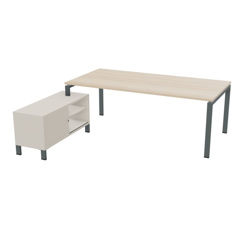 RIO BUREAU RECT. 218X188 PL 200X100 OBT + RET PORT A GAUCHE SIMPLE ACCES  RZ SU N5