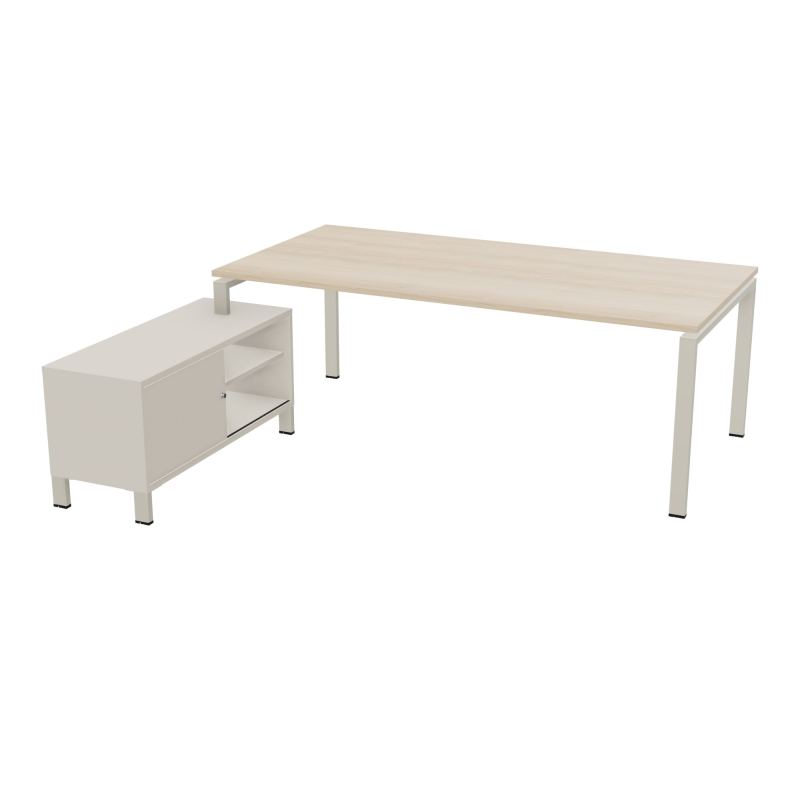 RIO BUREAU RECT. 218X188 PL 200X100 OBT + RET PORT A GAUCHE SIMPLE ACCES  RZ ZC N5