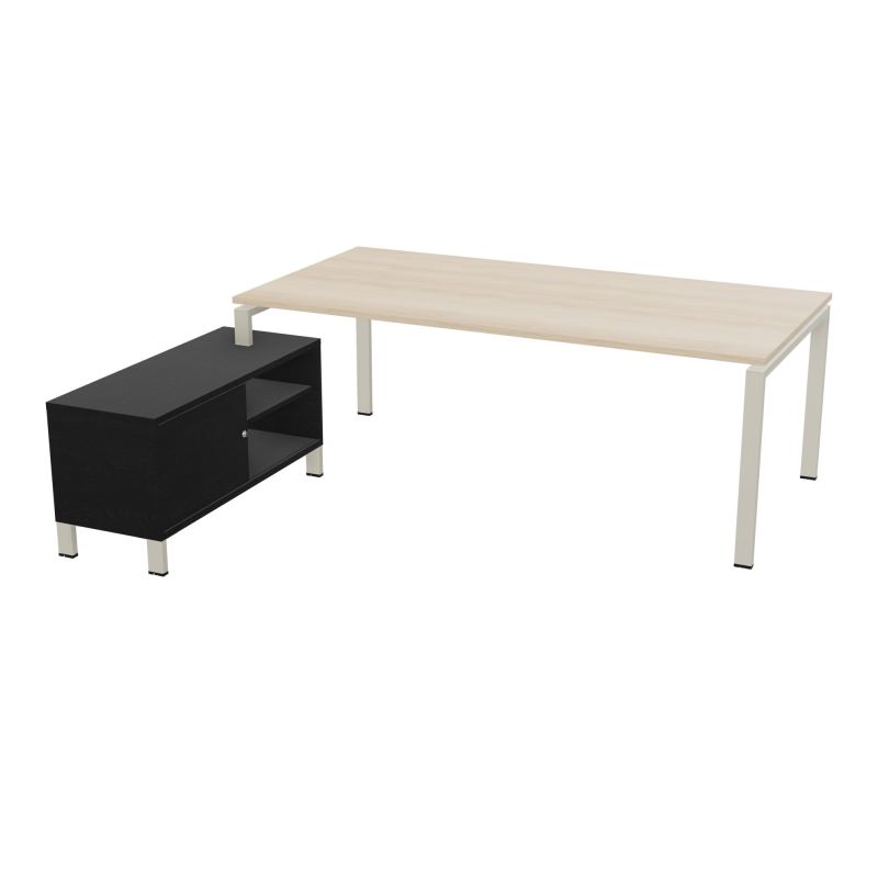 RIO BUREAU RECT. 218X188 PL 200X100 OBT + RET PORT A GAUCHE SIMPLE ACCES  RZ ZC RK