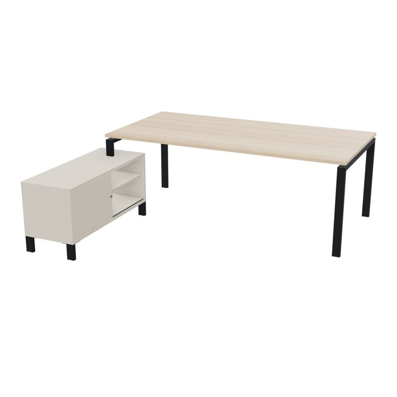 RIO BUREAU RECT. 218X188 PL 200X100 OBT + RET PORT A GAUCHE SIMPLE ACCES  RZ ZP N5
