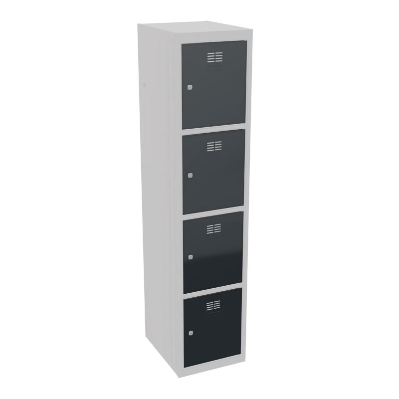 VESTIAIRES DÉM 4 CASES - L. 40  CM - SUIVANT SD X1
