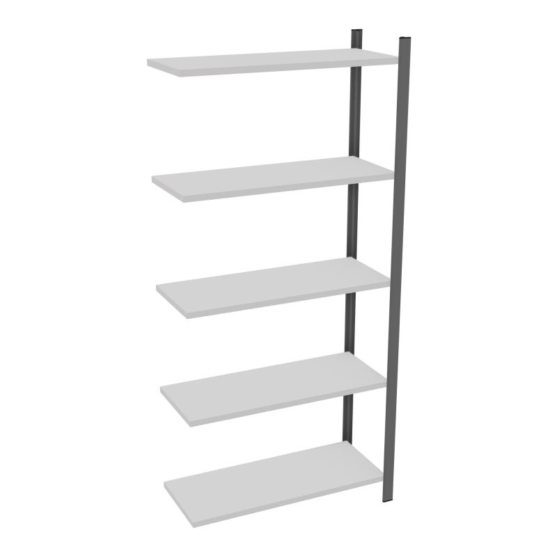RAYONNAGE H200XL90CM - 5 TAB -PEINT - ELEMENT SUIVANT