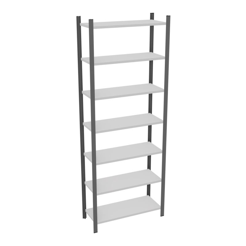 RAYONNAGE H250XL90CM - 7 TAB -PEINT - ELEMENT DEPART