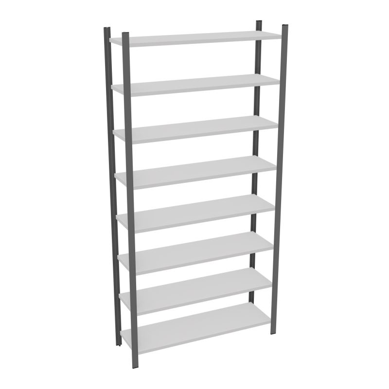 RAYONNAGE H250XL120CM - 8 TAB- PEINT - ELEMENT DEPART