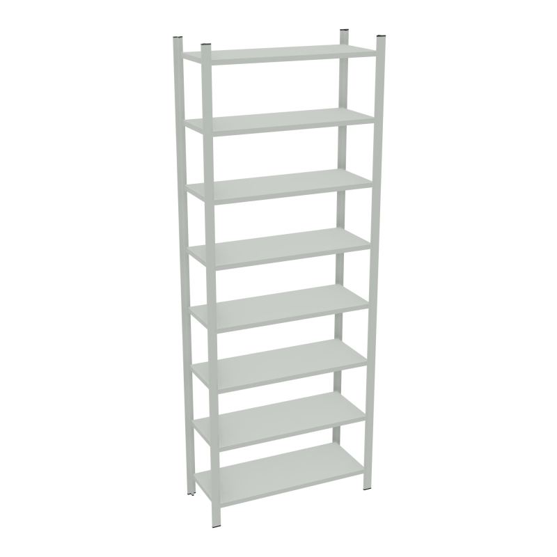 RAYONNAGE H250XL90CM - 8 TAB -GALVANISE - ELEMENT DEPART