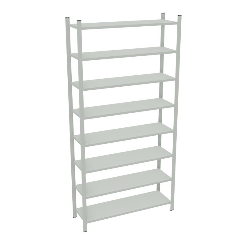 RAYONNAGE H250XL120CM - 8 TAB- GALVANISE - ELEMENT DEPART