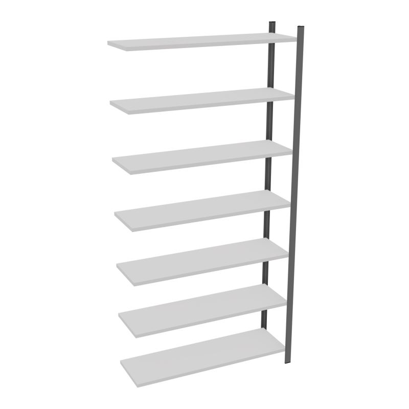 RAYONNAGE H250XL120CM - 7 TAB- PEINT - ELEMENT SUIVANT