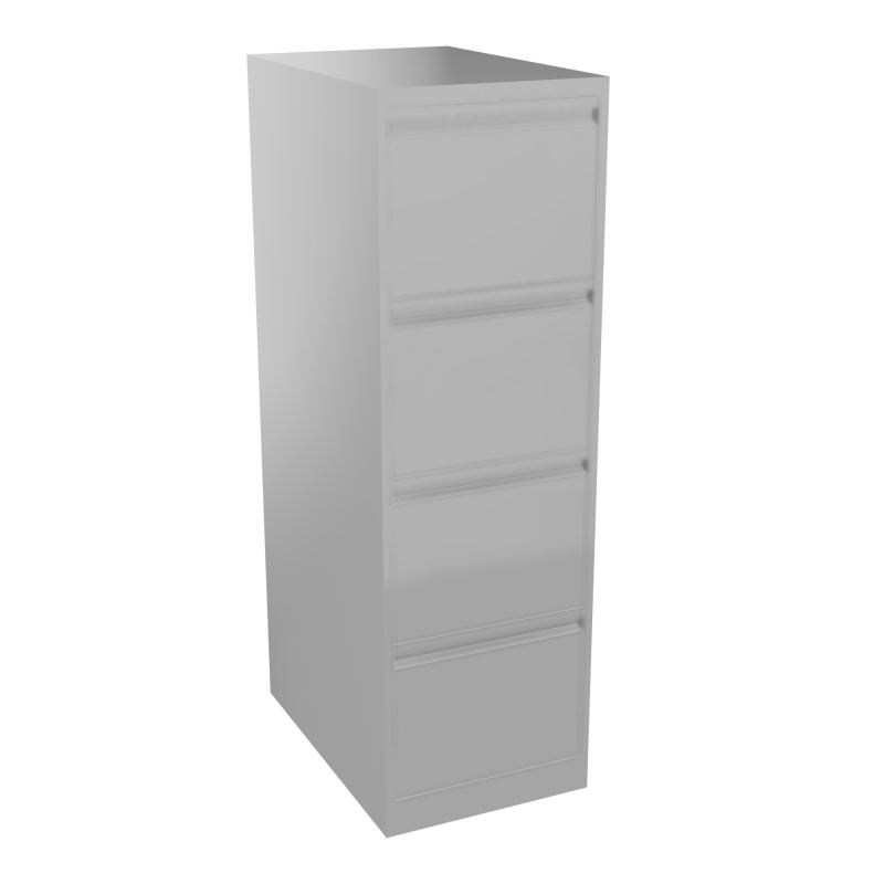 CLASSEUR A TIROIRS A4 4T H132,4 L41,3 P62,2CM GRIS ALU SB