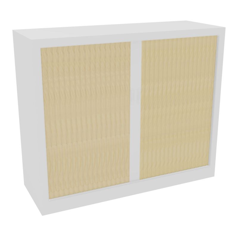 ARMOIRE À RIDEAUX H. 100 X L. 120 X P. 43 CM - EQUIPEE DE 2 TABLETTES + 1
