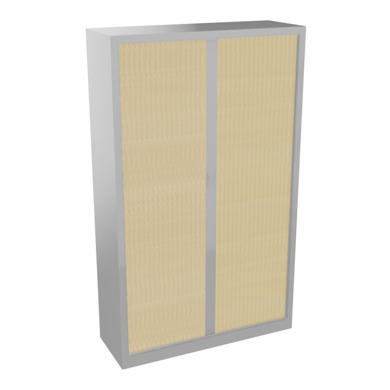 ARMOIRE À RIDEAUX H. 198 X L. 120 X P. 43 CM - EQUIPEE DE 4 TABLETTES + 1