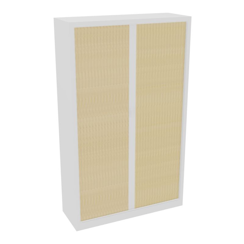 ARMOIRE À RIDEAUX H. 198 X L. 120 X P. 43 CM - EQUIPEE DE 4 TABLETTES + 1