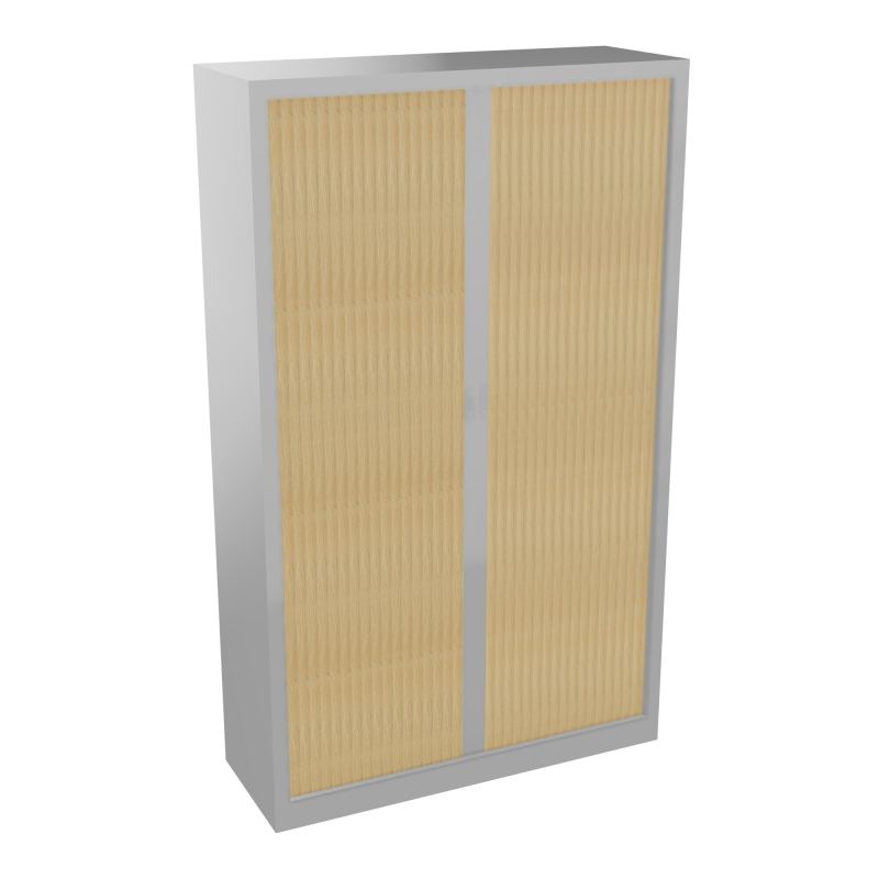 ARMOIRE À RIDEAUX H. 198 X L.120 X P. 43 CM - EQUIPEE DE 4 TABLETTES + 1