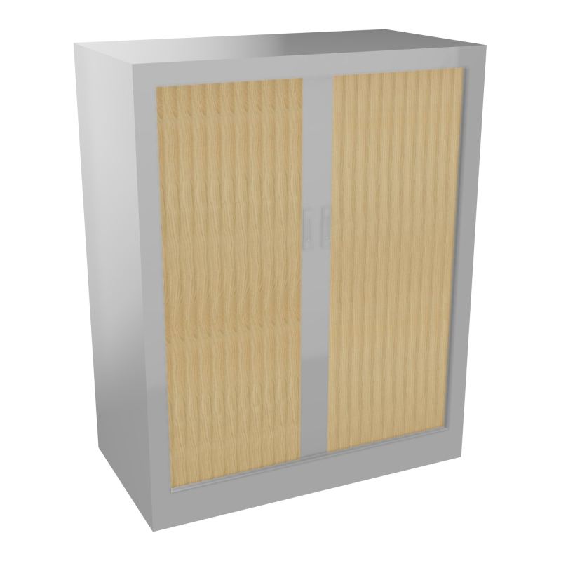 ARMOIRE À RIDEAUX H. 100 X L. 80 X P. 43 CM  - EQUIPEE DE 2 TABLETTES