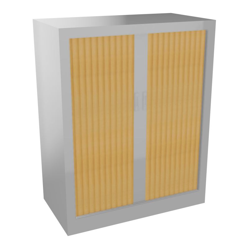 ARMOIRE À RIDEAUX H. 100 X L. 80 X P. 43 CM  - EQUIPEE DE 2 TABLETTES