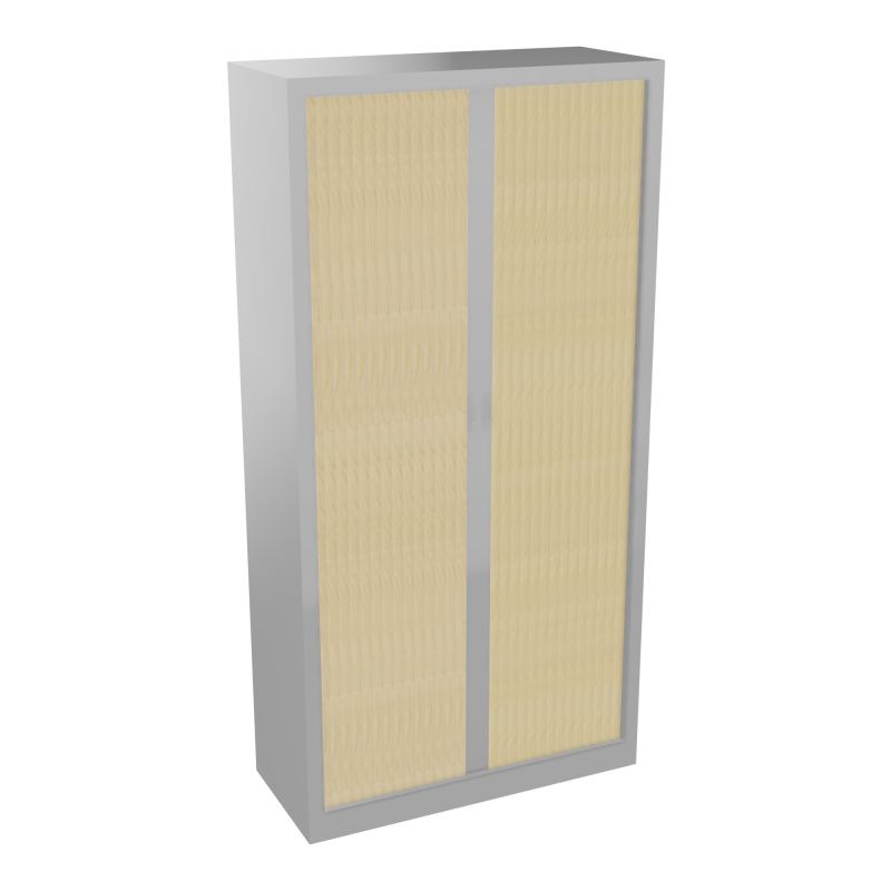 ARMOIRE À RIDEAUX H. 198 X L. 100 X P. 43 CM - EQUIPEE DE 4 TABLETTES + 1