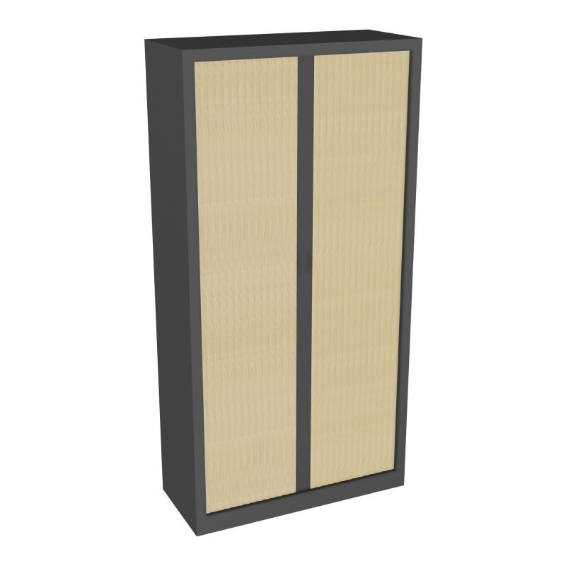 ARMOIRE À RIDEAUX H. 198 X L. 100 X P. 43 CM - EQUIPEE DE 4 TABLETTES + 1