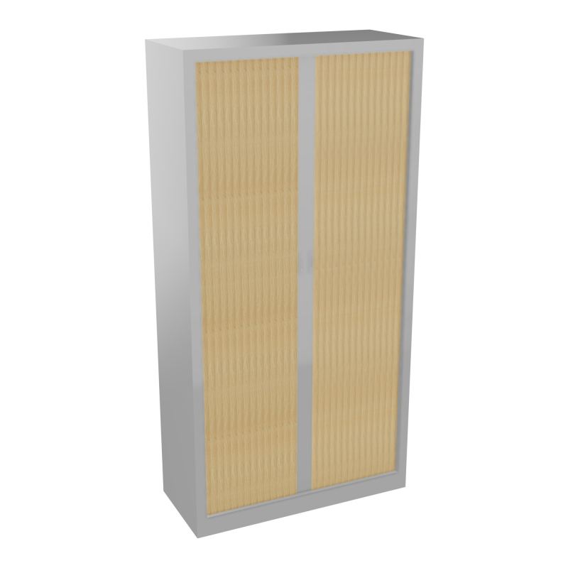 ARMOIRE À RIDEAUX H. 198 X L.100 X P. 43 CM - EQUIPEE DE 4 TABLETTES + 1