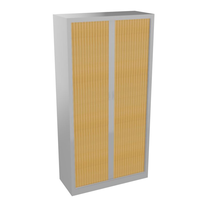 ARMOIRE À RIDEAUX H. 198 X L.100 X P. 43 CM - EQUIPEE DE 4 TABLETTES + 1