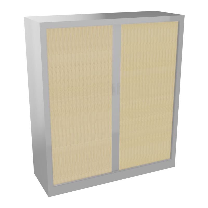ARMOIRE À RIDEAUX H. 136 X L. 120 X P. 43 CM  - EQUIPEE DE 3 TABLETTES