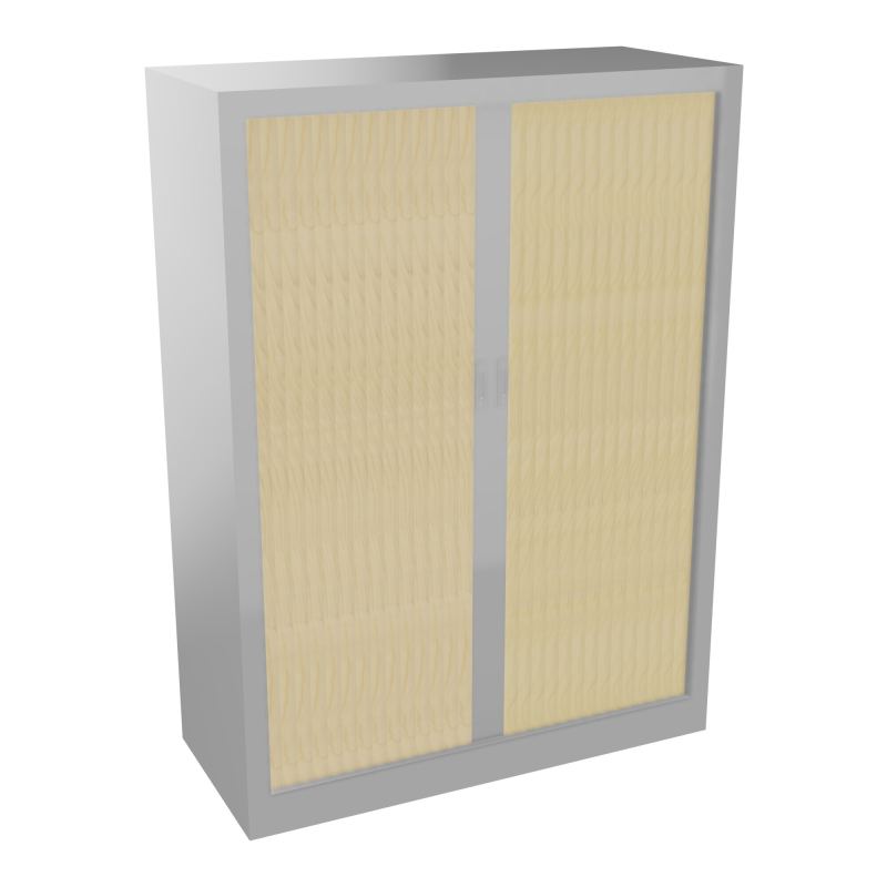 ARMOIRE À RIDEAUX H. 136 X L. 100 X P. 43 CM  - EQUIPEE DE 3 TABLETTES