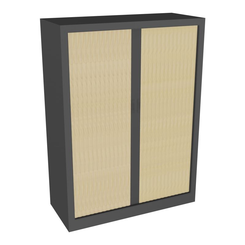 ARMOIRE À RIDEAUX H. 136 X L. 100 X P. 43 CM  - EQUIPEE DE 3 TABLETTES