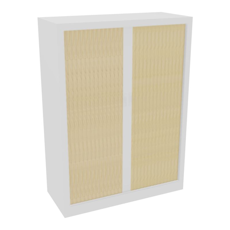 ARMOIRE À RIDEAUX H. 136 X L. 100 X P. 43 CM  - EQUIPEE DE 3 TABLETTES