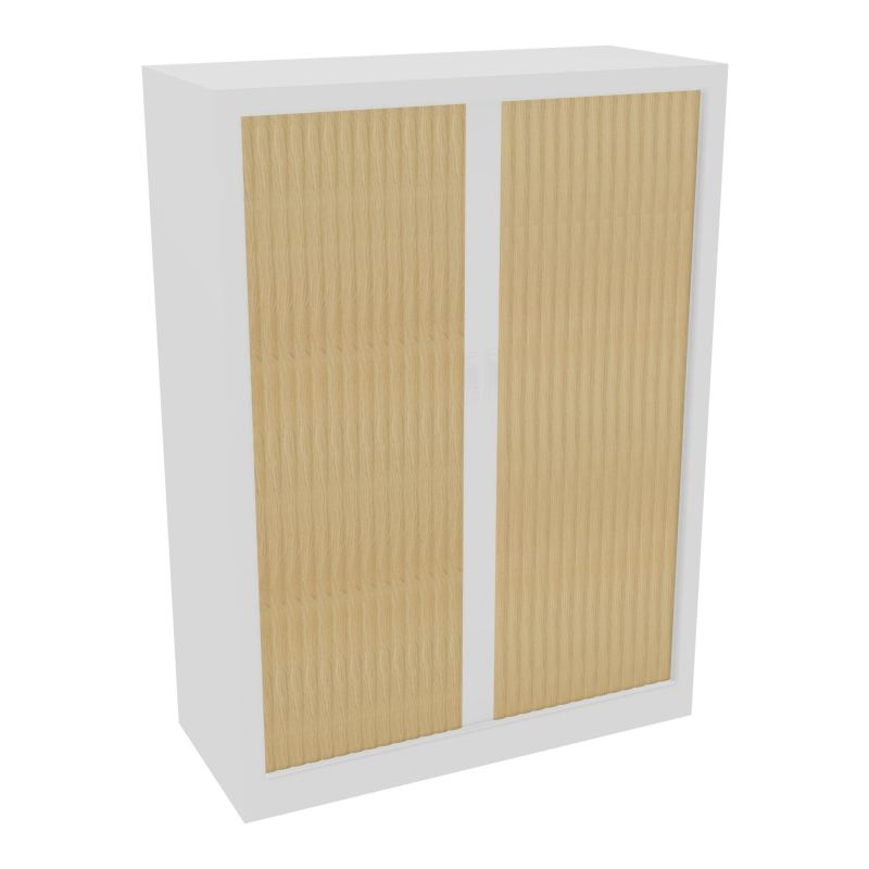 ARMOIRE À RIDEAUX H. 136 X L. 100 X P. 43 CM  - EQUIPEE DE 3 TABLETTES