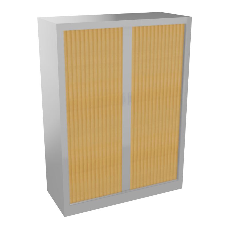 ARMOIRE À RIDEAUX H. 136 X L. 100 X P. 43 CM  - EQUIPEE DE 3 TABLETTES