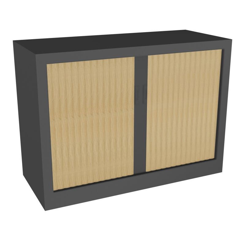 ARMOIRE À RIDEAUX H. 72,6 X L. 100 X P. 43 CM  - EQUIPEE DE 1 TABLETTES