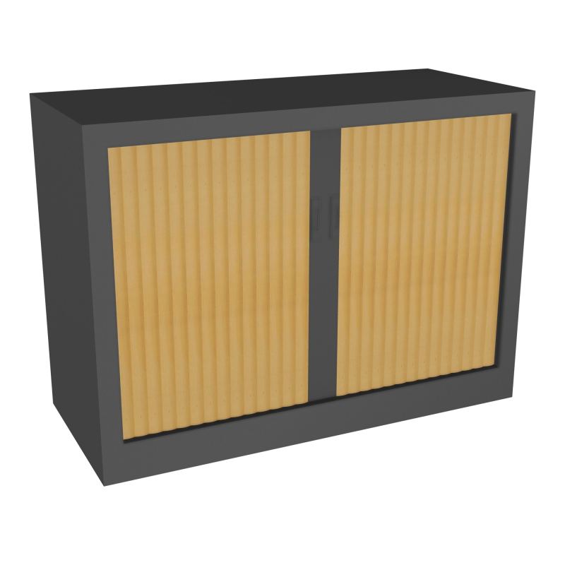ARMOIRE À RIDEAUX H. 72,6 X L. 100 X P. 43 CM  - EQUIPEE DE 1 TABLETTES