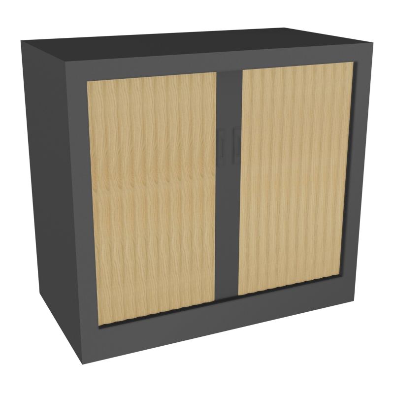 ARMOIRE À RIDEAUX H. 72,6 X L. 80 X P. 43 CM  - EQUIPEE DE 1 TABLETTES