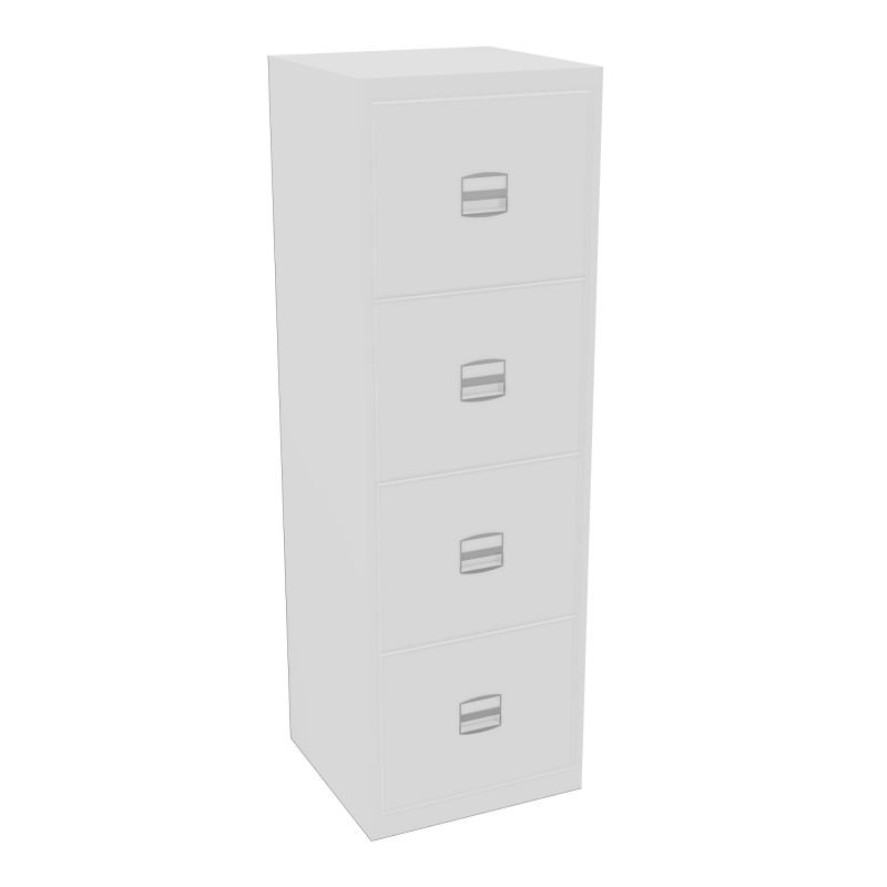 CLASSEUR 4T DS H128,2 L41,3 P40CM BLANC SO
