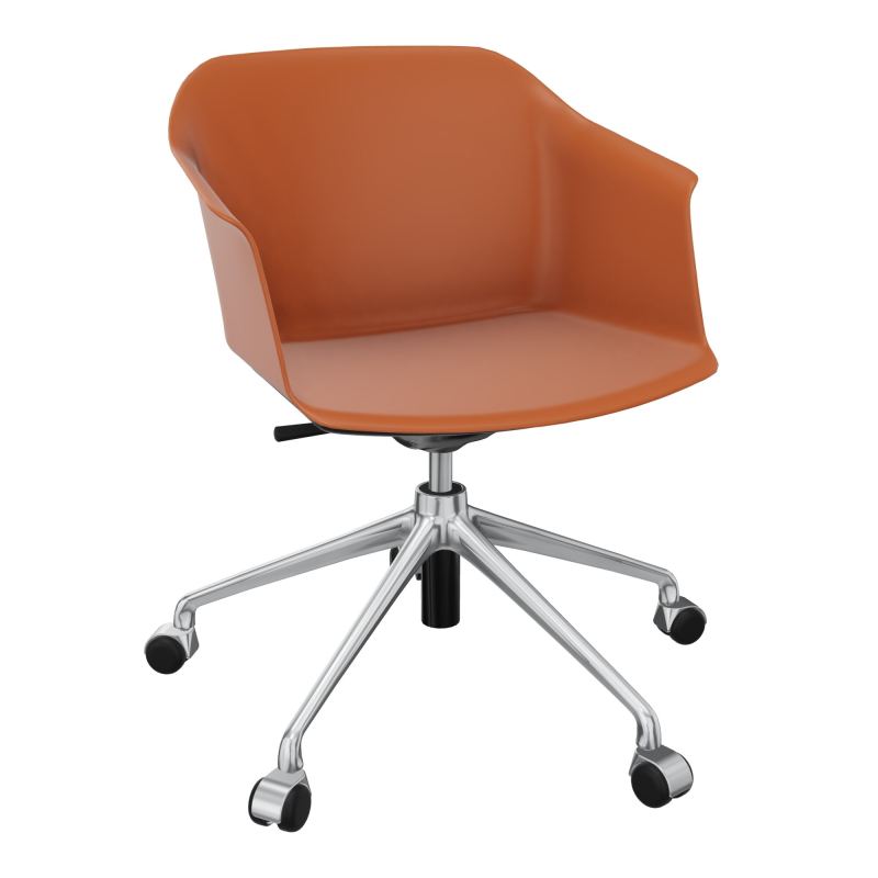 SCOTT FAUTEUIL 5 BRANCHES ROULETTES COQUE POLYPRO O9 SQ